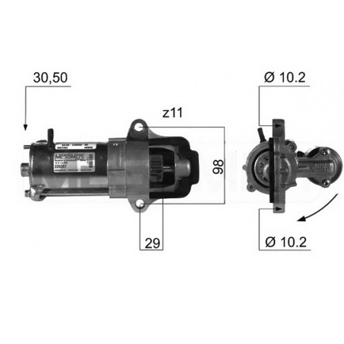 Motorino avviamento em204q - avviamento,