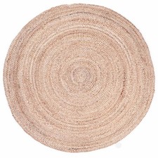 Arrotondato Tappeto Juta 100cm