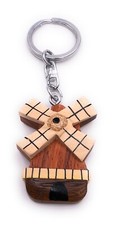 Mulino A Grano Mulino A Vento In Legno Edel Fatto A Mano Portachiavi Ciondolo