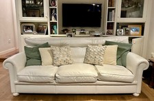 Divano 3 posti pelle bianco usato ottime condizioni