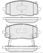 PASTIGLIE FRENO ANTERIORE KIA