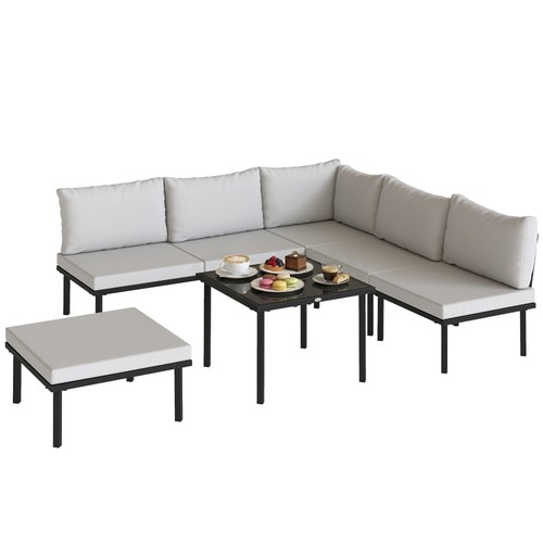 Outsunny set giardino metallo - outsunny,