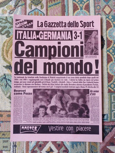 Cartolina italia campione del - cartolina,