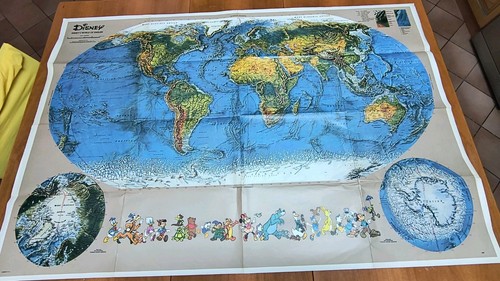 Mappa rara poster planisfero - mappa,
