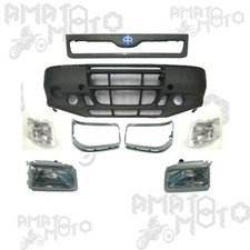 KIT PARAURTI ANTERIORE + COPPIA FARI + CORNICI FARI + FRECCE PER PIAGGIO PORTER