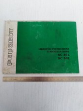 manuale uso manutenzione originale 1984 Peugeot SC 50 - 80 L italiano SC50 SC80