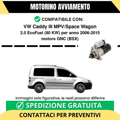 Motorino avviamento caddy - motorino,