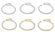 Bracciale tennis donna acciaio