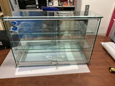 vetrina Vetrinetta negozio In Vetro Temperato 2 Ripiani + Chiave