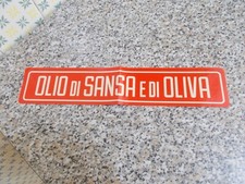 ETICHETTA OLIO DI SANSA E DI