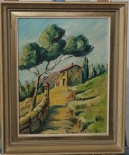Quadro Ad Olio Francese Del 75
