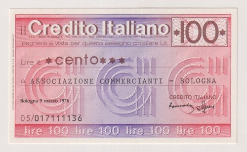 Miniassegni credito italiano - miniassegni,