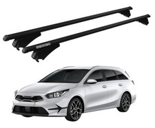 BARRE PORTATUTTO PORTAPACCHI PER KIA CEED (CD) SPORTSWAGON 2018- MENABO NERE