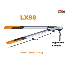 FISKARS TRONCARAMI CESOIE POWER GEAR X BAYPASS LX98 MOD. LARGE(L) PROFESSIONALE
