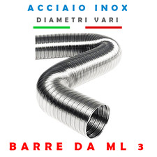 Tubo FLESSIBILE acciaio inox - Barre da ML 3