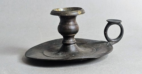 Portacandele bugia ottone - portacandele,