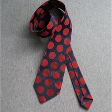 CRAVATTA  VINTAGE  SETA MISTO  "POIS "