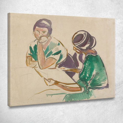Due donne tavola edvard - donne, a