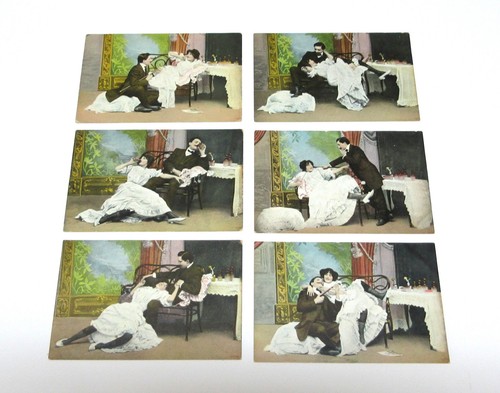 Raro set sei cartoline - set,