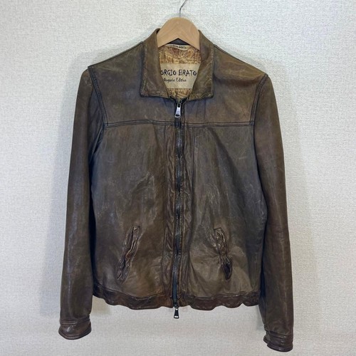 Giacca pelle marrone - pelle,