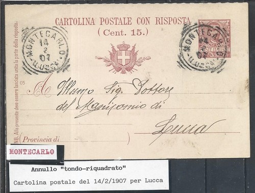 1907 annullo su - t,r,,