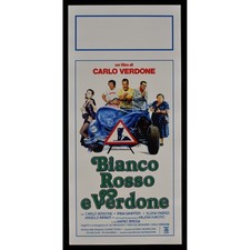 locandina BIANCO ROSSO E VERDONE carlo verdone auto car CAT11