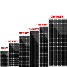 PANNELLI SOLARE FOTOVOLTAICO 50W 100W 150W 200W 250W 320W 550W MONOCRISTALLINO