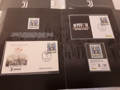 Francobolli folder juventus - francobolli,