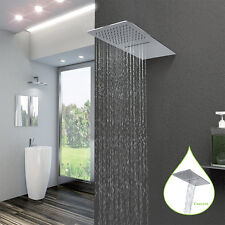 SLIM !!! SOFFIONE DOCCIA IN ACCIAIO INOX AISI 304 LUCIDO CON CASCATA !!! NUOVO !