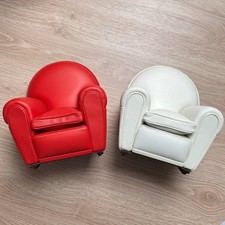 POLTRONA FRAU Mini Vanity Fair - Rosso e Bianco - Poltrona in miniatura - come nuova