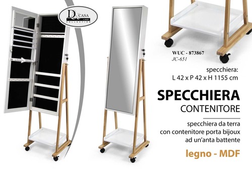 Specchiera terra bianco - specchiera,