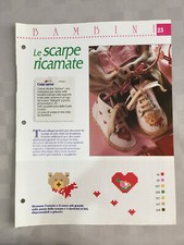 Schema punto croce Bambini Le scarpe ricamate  orso cuore farfalla barca
