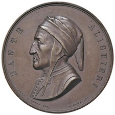 r82_448) Medaglia 1865 Dante