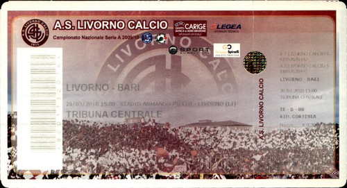 Biglietto stadio livorno - biglietto,