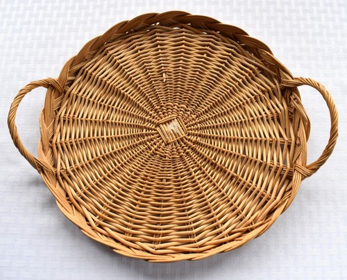 Piatto vimini rattan vintage - vimini,