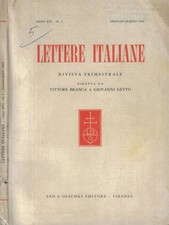 Lettere italiane n. 1 Anno