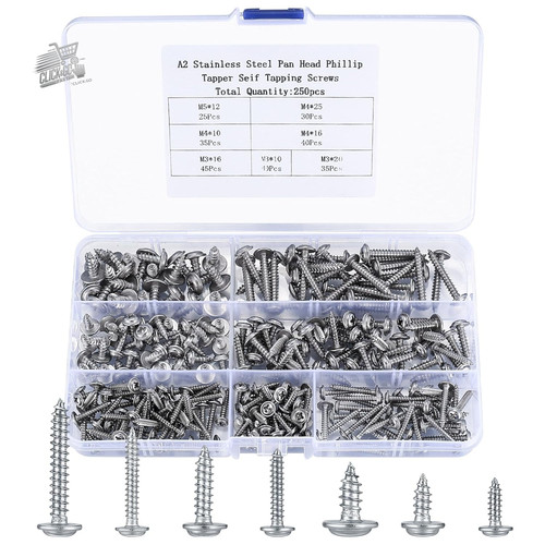 Set 250 viti autofilettanti - set,