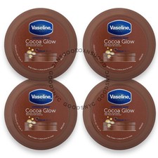 CONFEZIONE DA 4 Vaselina Cacao Glow Crema Corpo Trattamento Intensivo 2,53 oz