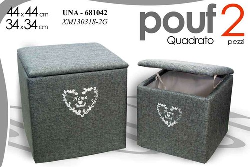Pouf contenitori poggiapiedi - pouf,