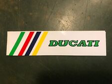 ADESIVO EPOCA STICKER VINTAGE DECAL MOTORI MOTO DUCATI SBK VERDE RARO