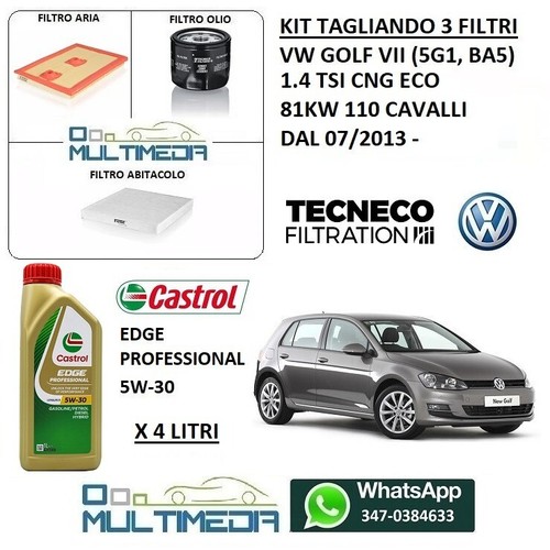 Tagliando filtri olio castrol - tagliando,