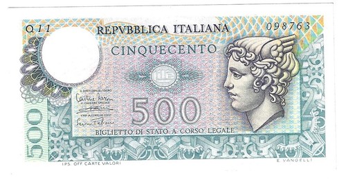 Solorarita 500 lire - 500, mercurio