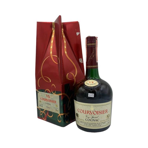 Vintage bottle courvoisier - bottle,