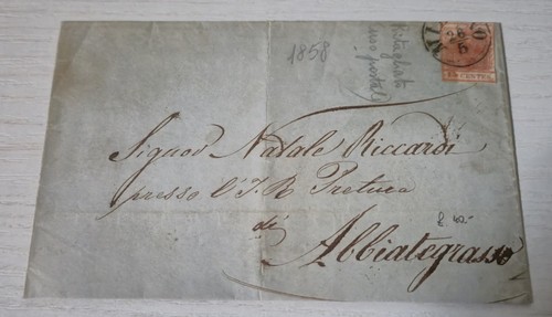 Lombardo veneto 1858 lettera - veneto,