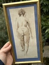 Nudo Femminile & Wash & Antico