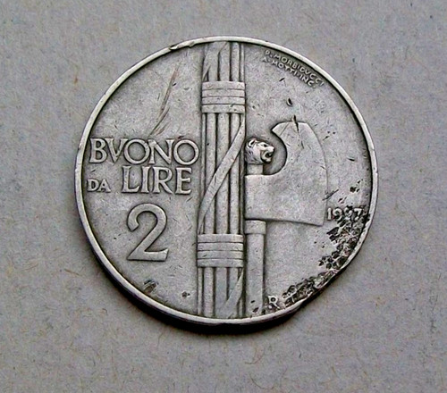 Buono lire 1927 - buono, vittorio