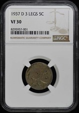 1937-D 3 GAMBE Bufalo Nichel