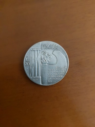 Moneta lire mussolini 1945 - moneta,
