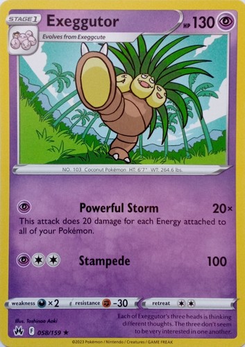 058 159 exeggutor - rare, |