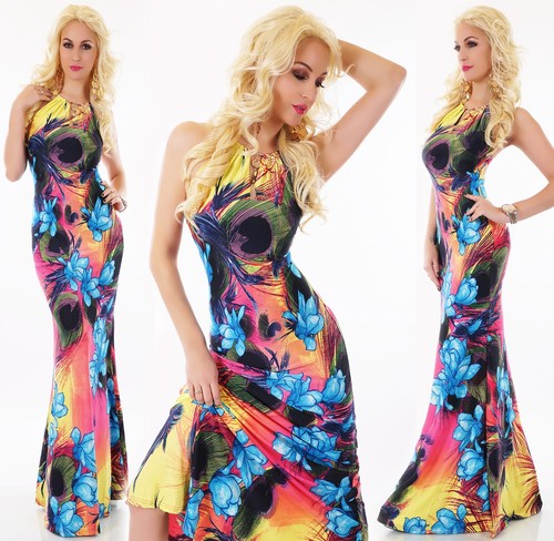 Maxi abito donna nuovo sera - maxi,